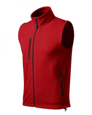 fleecová červená vesta unisex